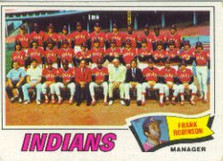 1977 Topps Baseball Cards      018      Cleveland Indians CL/Frank Robinson